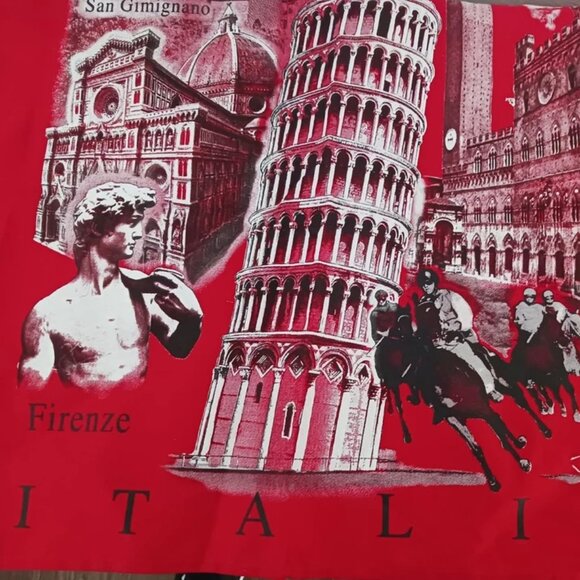 Italian Kitchen Cooking Apron Graphic Print Toscana Made in Italy - Picture 2 of 8